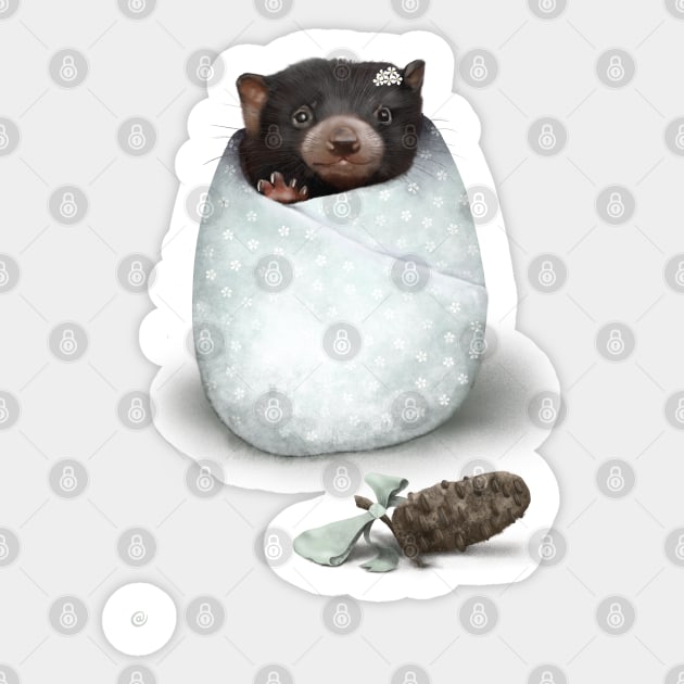 Baby Tasmanian Devil Sticker by calheath